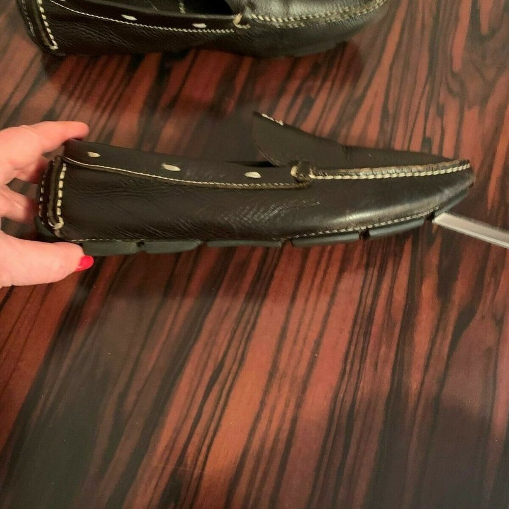 PRADA Brown Leather Moccasins SZ 6.5 - Picture 9 of 12